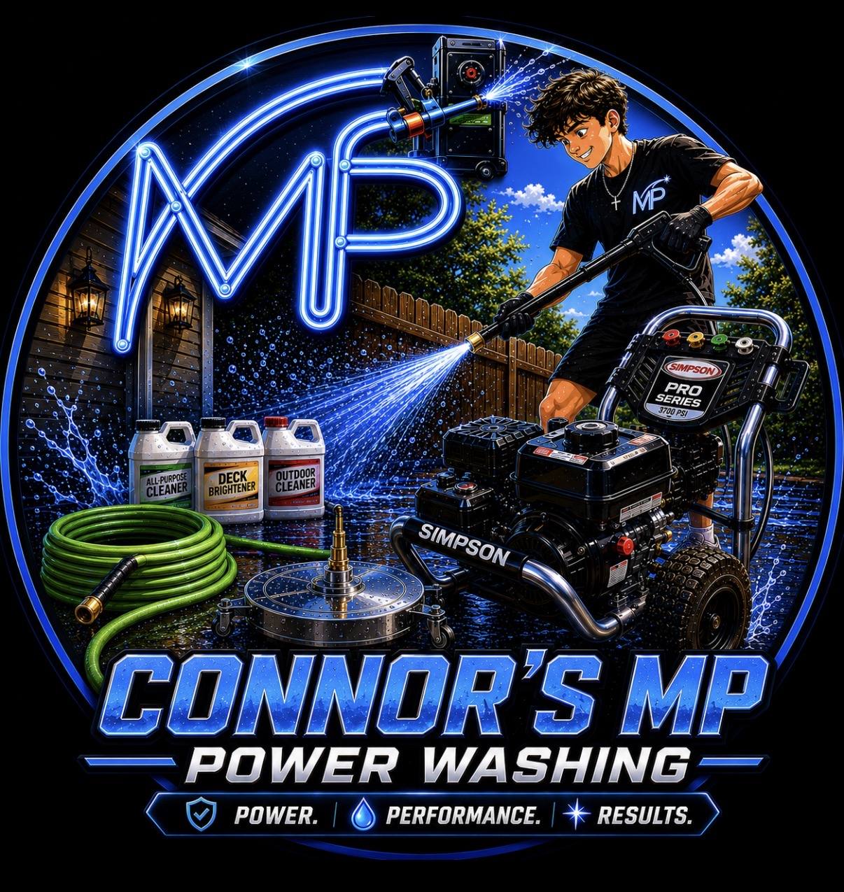 Connor's MP Power Washing logo