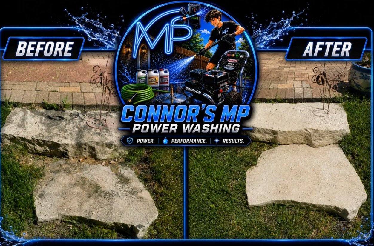 Stepping Stone Restoration before and after
